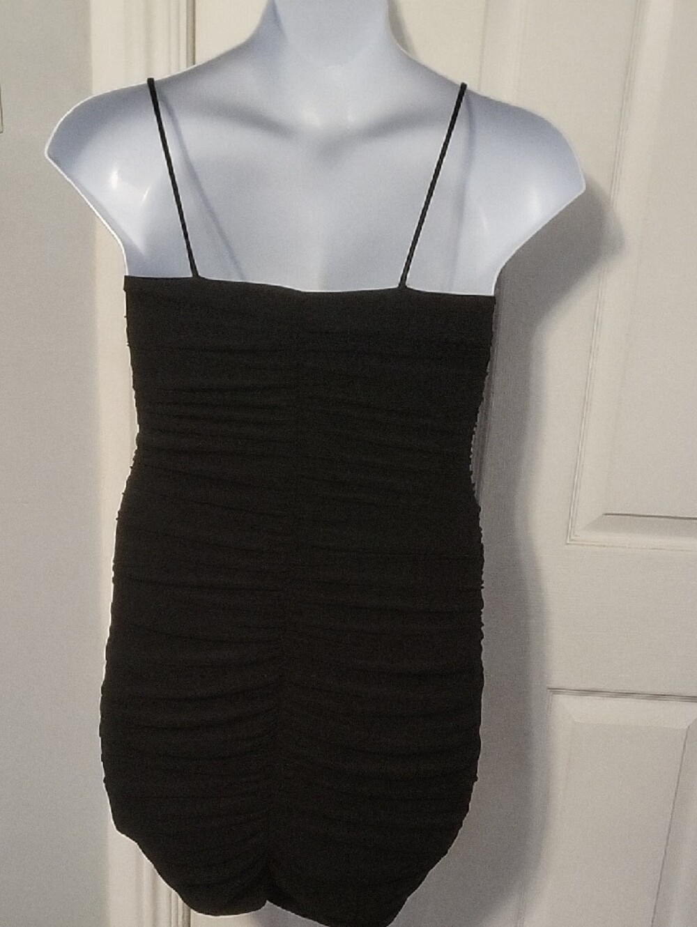 Windsor Black Ruched Mini Bodycon Ruched  Dress - Picture 10 of 11